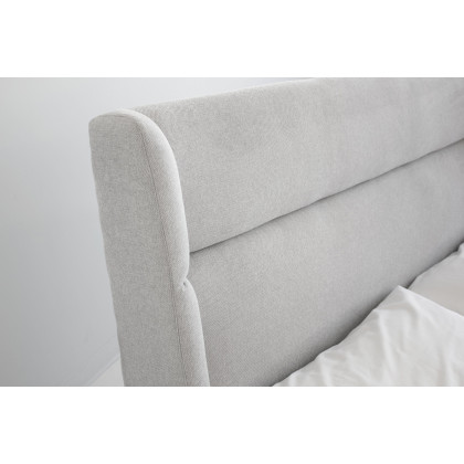 Mobital Cove King Size Bed - Gray Chenille, Fabric