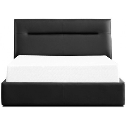 Mobital Noah Upholstered King Size Bed - Black, Leatherette