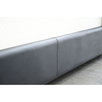 Mobital Noah Upholstered King Size Bed - Black, Leatherette