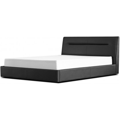Mobital Noah Upholstered King Size Bed - Black, Leatherette