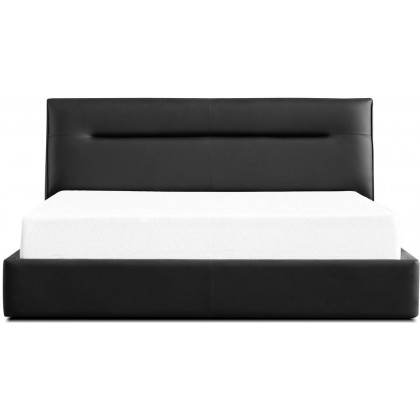 Mobital Noah Upholstered King Size Bed - Black, Leatherette