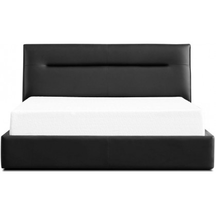 Mobital Noah Upholstered King Size Bed - Black, Leatherette
