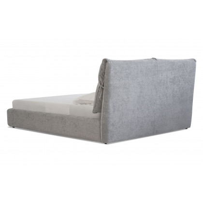 Mobital Plume King Size Bed - Heather Gray, Fabric