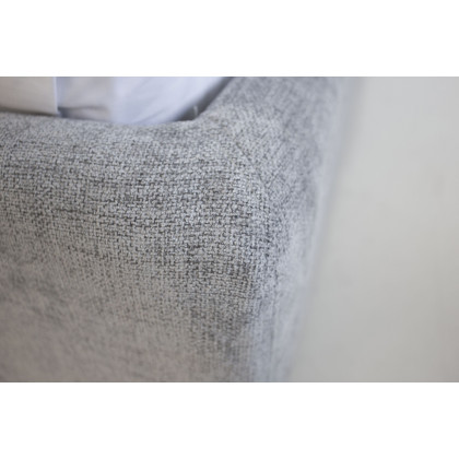Mobital Plume Queen Size Bed - Heather Gray, Fabric