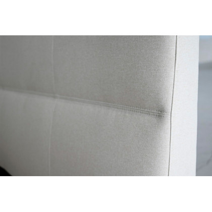 Mobital Reve King Size Bed - Ivory, Fabric