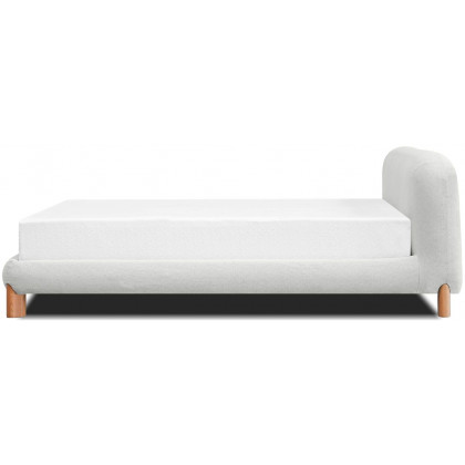 Mobital Rubble Queen Size Bed - Cream Latte, Fabric