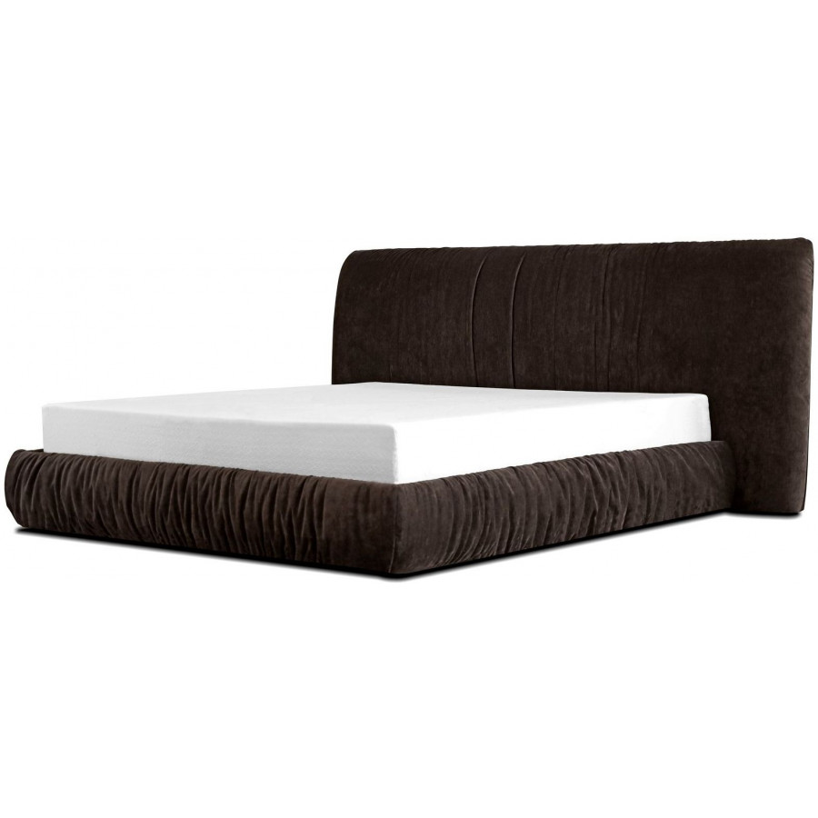 Mobital Shar Pei Queen Size Storage Bed - Coffee Bean, Fabric