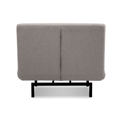 Mobital Iso Armless Solid Chair-Bed - Driftwood Chenille, Fabric