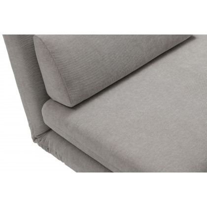 Mobital Iso Armless Solid Chair-Bed - Driftwood Chenille, Fabric