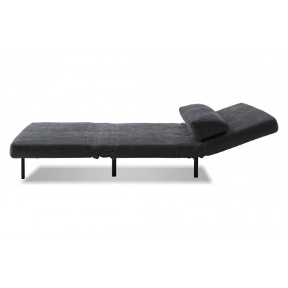 Mobital Iso Armless Solid Chair-Bed - Dusk Chenille, Fabric