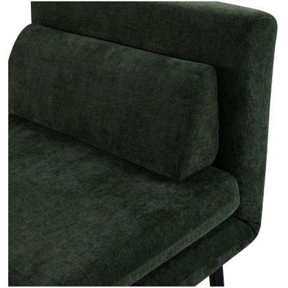 Mobital Iso Armless Solid Chair-Bed - Green Leaf, Fabric