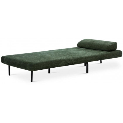 Mobital Iso Armless Solid Chair-Bed - Green Leaf, Fabric