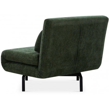 Mobital Iso Armless Solid Chair-Bed - Green Leaf, Fabric