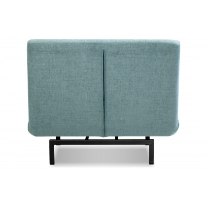 Mobital Iso Armless Solid Chair-Bed - Peacock, Fabric