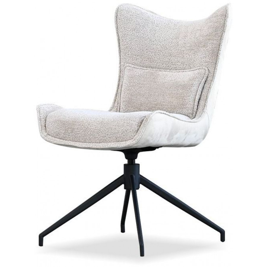 Mobital - Amalfi Swivel Dining Chair in Black