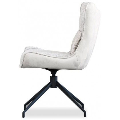 Mobital - Amalfi Swivel Dining Chair in Black