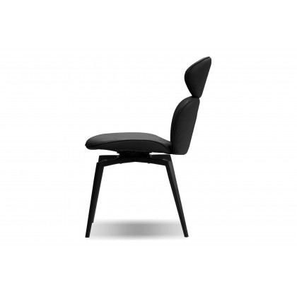 Mobital Antler Swivel Dining Chair - Slate Gray, Leather