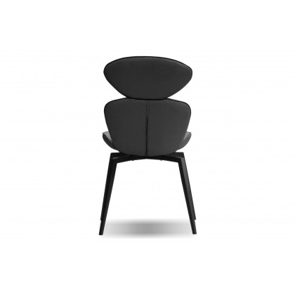 Mobital Antler Swivel Dining Chair - Slate Gray, Leather