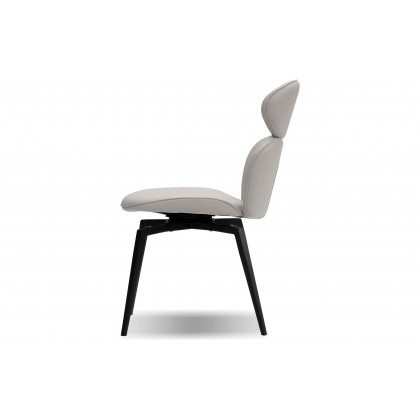 Mobital Antler Swivel Dining Chair - Light Taupe, Leather