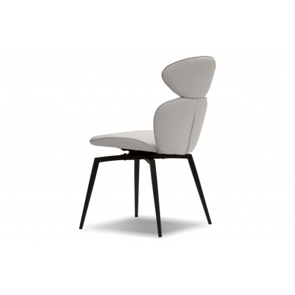 Mobital Antler Swivel Dining Chair - Light Taupe, Leather
