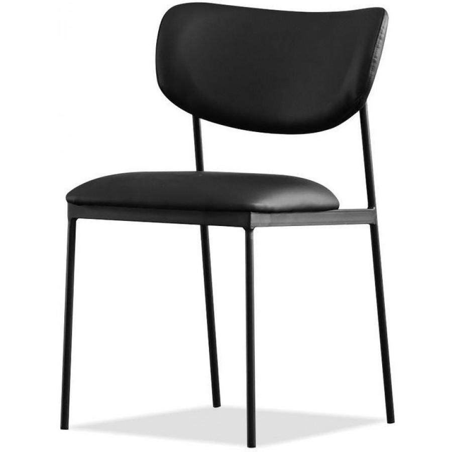 Mobital Clique Dining Chair - Black, Leatherette