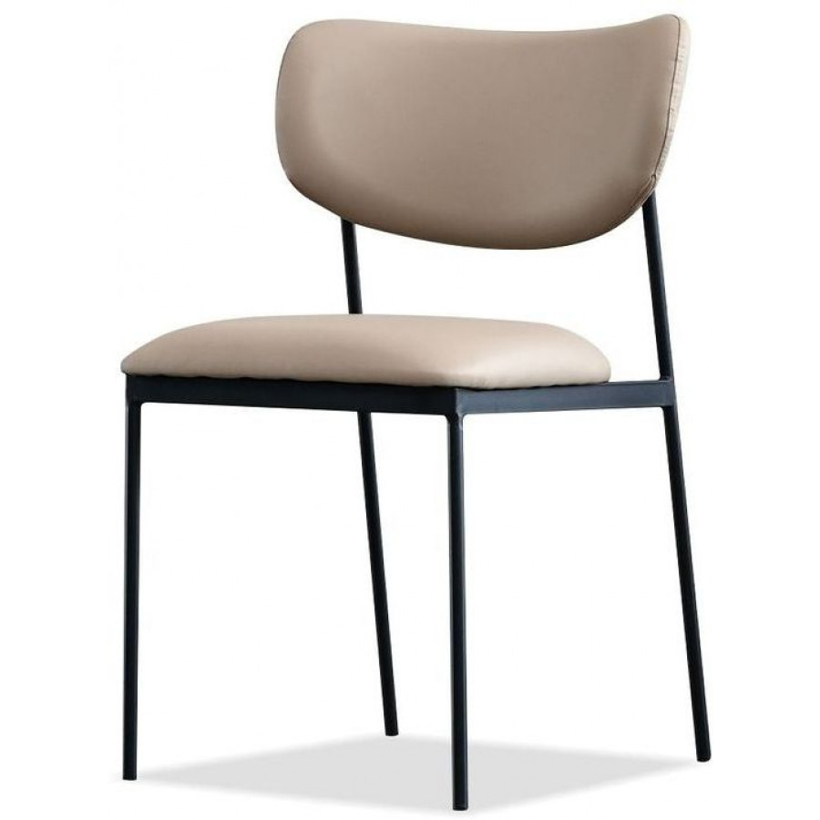 Mobital Clique Dining Chair - Nude Brown, Leatherette