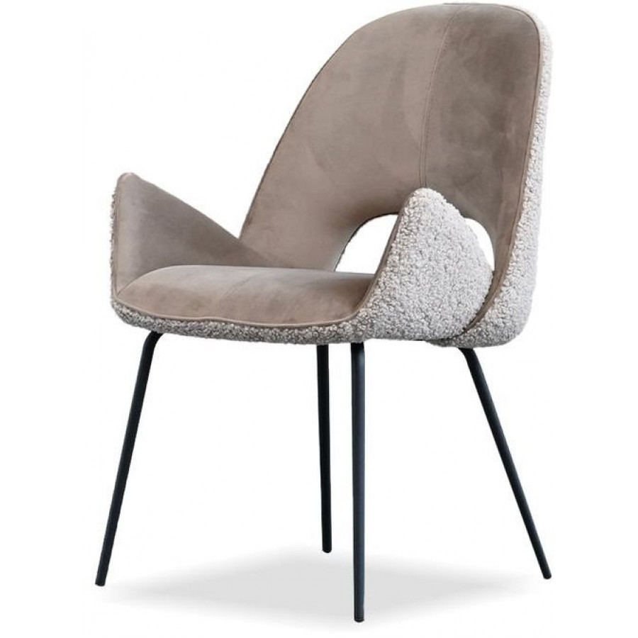 Mobital - Dolce Dining Chair in Cool Taupe, Fabric