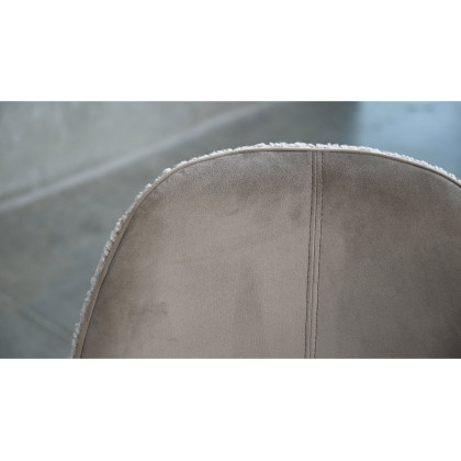 Mobital - Dolce Dining Chair in Cool Taupe, Fabric