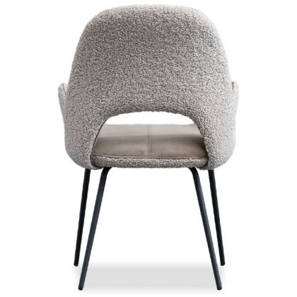 Mobital - Dolce Dining Chair in Cool Taupe, Fabric