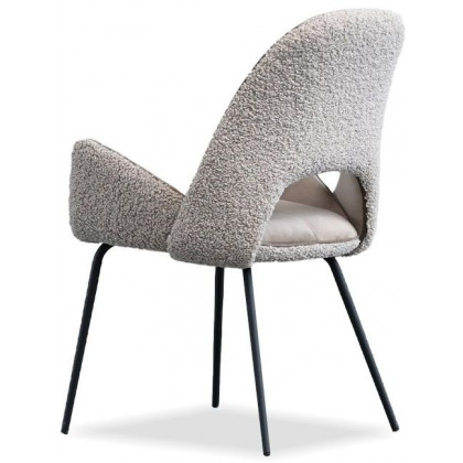 Mobital - Dolce Dining Chair in Cool Taupe, Fabric