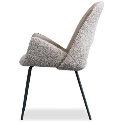 Mobital - Dolce Dining Chair in Cool Taupe, Fabric