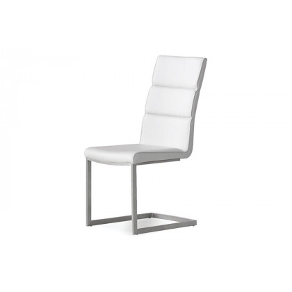Mobital Duomo Dining Chair - White, Leather
