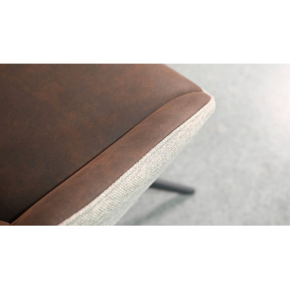 Mobital - Gian Swivel Armchair in Espresso Ultra Suede/Brunette
