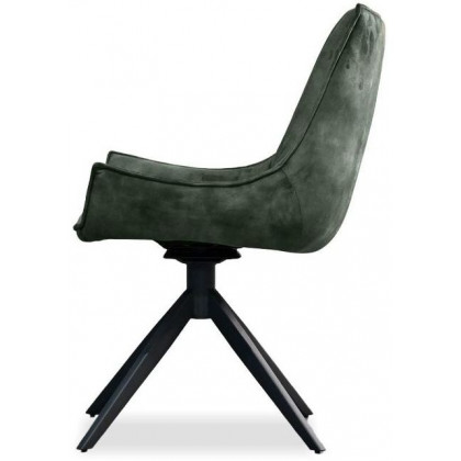 Mobital Giulia Swivel Dining Chair - Forest Green