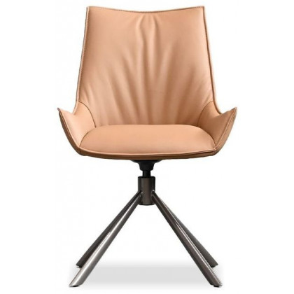 Mobital Giulia Dining Chair - Black Base, Leather