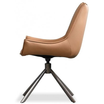 Mobital Giulia Dining Chair - Black Base, Leather