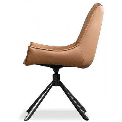 Mobital Giulia Dining Chair - Black Base, Leather