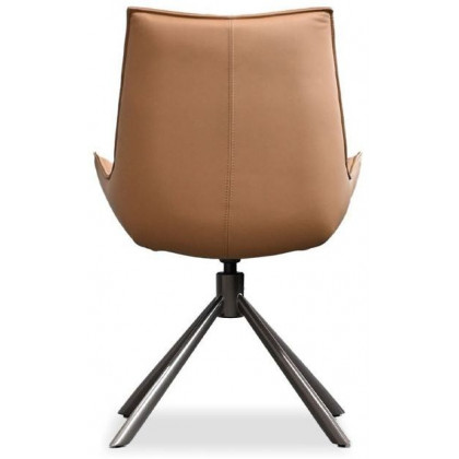 Mobital Giulia Dining Chair - Black Base, Leather