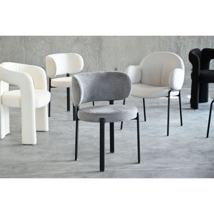 Mobital Lily Dining Chair - Ash Twill