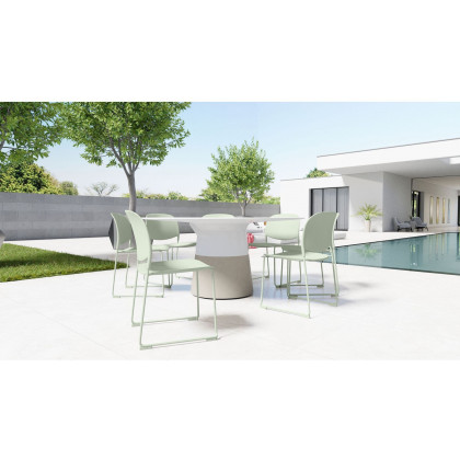 Mobital Pringle Dining Chair Stackable - Matcha