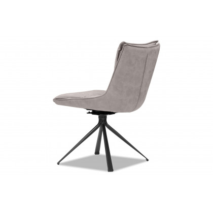 Mobital Puccini Swivel Dining Chair - Rhino, Leather