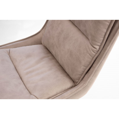Mobital Puccini Swivel Dining Chair - Rhino, Leather