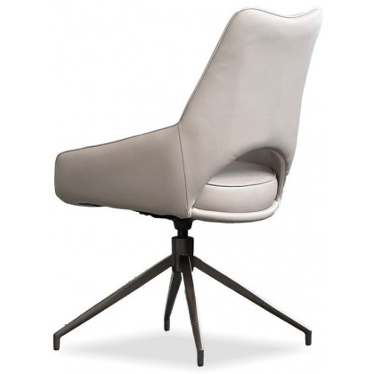 Mobital Sofia Dining Chair with Black Base - Antique Bronze, Leatherette