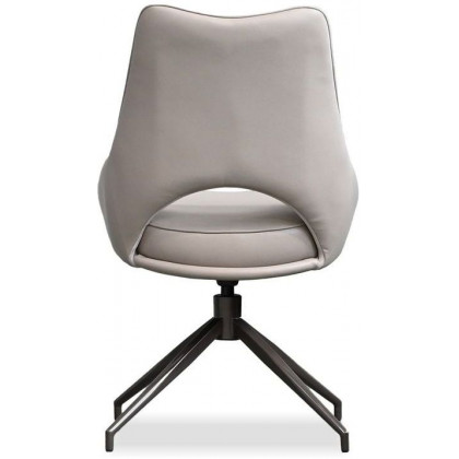 Mobital Sofia Dining Chair with Black Base - Antique Bronze, Leatherette