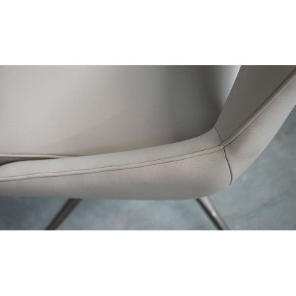 Mobital Sofia Dining Chair with Black Base - Antique Bronze, Leatherette