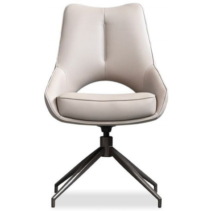 Mobital Sofia Dining Chair with Black Base - Antique Bronze, Leatherette
