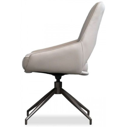 Mobital Sofia Dining Chair with Black Base - Antique Bronze, Leatherette