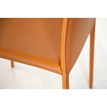 Mobital Zak  Dining Chair - Caramel, Leather
