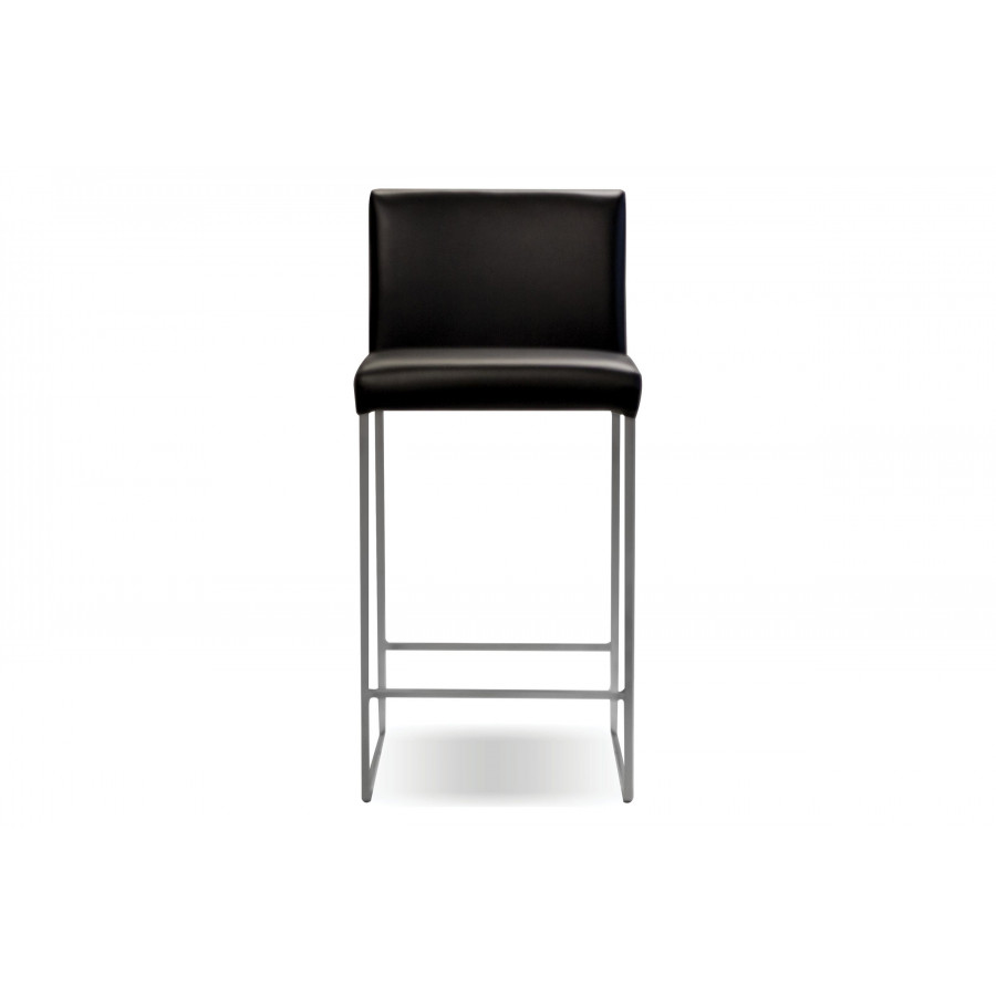 Mobital Tate Counter Stool - Black, Leather