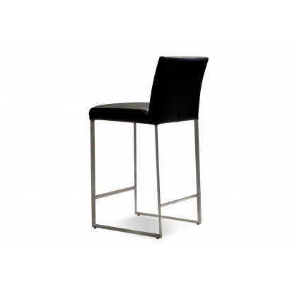 Mobital Tate Counter Stool - Black, Leather